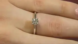 Solitaire Diamond Engagement Ring SR1029