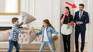 NENHUMA FAXINEIRA SUPORTOU MAIS DE UMA SEMANA COM OS GÊMEOS DO MILIONÁRIO… ATÉ QUE ELA CHEGOU E
