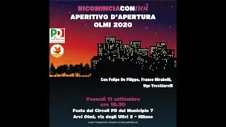 Aperitivo d'apertura festa dei circoli Pd del Municipio 7
