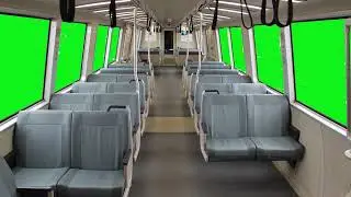 Subway Green Screen Train Inside with Sound Effects