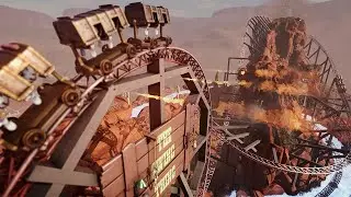 Swinging Mine Train Coaster ON STEROIDS!!