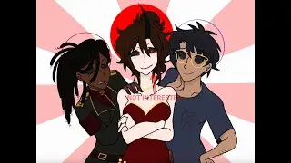 three-way kiss | animation meme