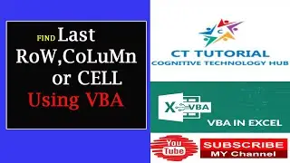 How to find last row in excel VBA|Find the Last Row, Column in Excel VBA with the Range.End Method