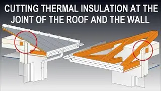 REVIT CUTTING TOOLS _ CUTTING THERMAL INSULATION AT THE JOINT OF THE ROOF AND THE WALL