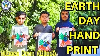 Earth Day Fun! Prep Blue  Class Handprint Activity | Aims Grammar High School