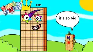 Numberblock 21 Meet Numberblock 2021, It's So Big - Numberblocks fanmade coloring story