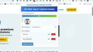 SEO Meta Tags and Technical Analysis - Chrome Extensions
