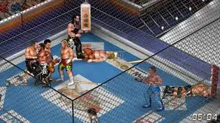 Fire Pro Wrestling World Sims - CAGE DEATHMATCH - GBH vs Blood WARRIORS