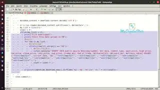 Steps to Import a CSV file to DATABASE using Python