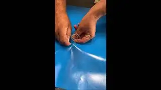 reparation d une structure gonflable avec un kit reparation asg34