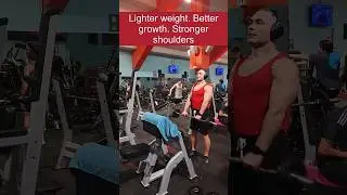 Barbell Front Raise for Men Over 40 | Safe Shoulder Workout for Muscle Growth  #shoulder