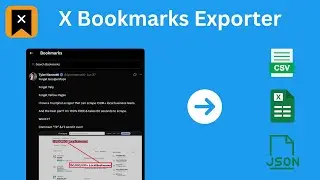 How to bulk export X (Twitter) bookmarked posts as Excel file?