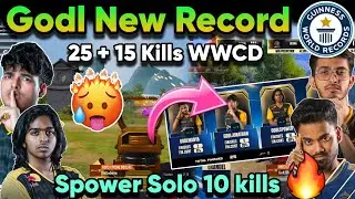 🇮🇳GODL New Record🔥 Spower Unstoppable🥵 Solo 10 Finishes🤯 25 + 15 Finishes WWCD🍗 Godl Domination💛🔥