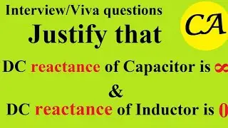 DC reactance of Capacitor and Inductor.