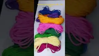 Multi Colour Nylon Knot Macrame Braised 3MM thick Thread Cord Rope  by OMX