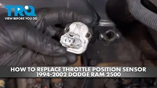 Как заменить датчик положения дроссельной заслонки на Dodge Ram 2500 1994-2002 годов