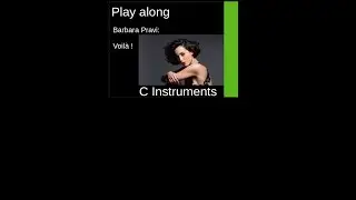 Barbara Pravi - Voil&agrave;, France, ESC 2021 play along for C-Instruments