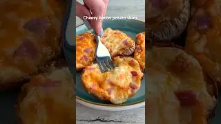 Have you ever tried a loaded potato skin? #easyrecipe #shorts
