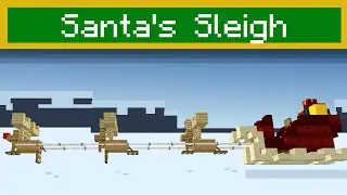 Minecraft | How To Build: Santa's Sleigh