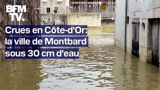 Crues en C&ocirc;te-d'Or: la ville de Montbard est sous les eaux