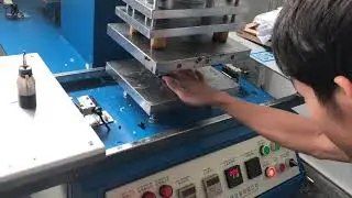Embossing machine on PU/Leather