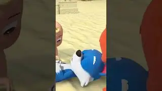 Oldest beach prank in the book 🏖️ #cocomelon #animals #cartoon #music #shorts