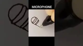 drawing microphone simple #howtodraw #drawing #simpledrawing #microphone