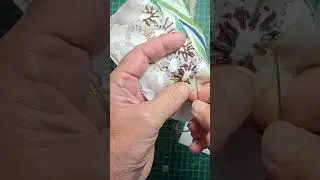 Creating fabric Art with fabric scraps and some simple slow stitching has embroidery. #fabricart