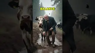 Old Man vs Cow in the Farm | Heart-Touching Moral Story 🐄 | Lesson of Kindness  #englishstories