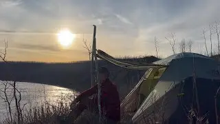 A Campsite With A View. Camping 12KM Up The Athabasca River From Fort McMurray