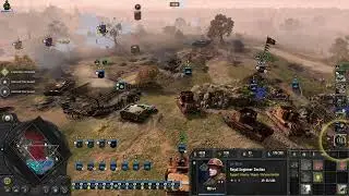 Company of Heroes 3 (CoH3) - Duclair map (2 vs. 2 CPU Expert)