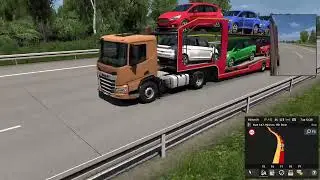 ETS - 2 Cinematic DAF Truck Drive | Hauling Cars Across Europe - Euro Truck Simulator 2