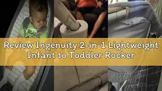 Review Ingenuity 2-in-1 Lightweight Infant to Toddler Rocker and Baby Bouncer - Tummy Time Mat, Vibr