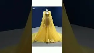 The most beautiful luxury golden bridal gowns #2022 #Bridal gown💝👗