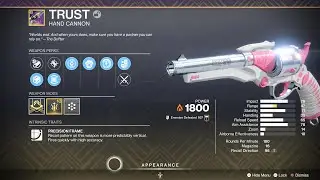 Destiny 2 Why people dont use this? TRUST Hand Cannon