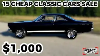 15 Old Cars for Sale Cheaply by Owners