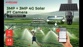 HiXecure 3MP Dual Lens 4G Sim-based Solar Pan & Tilt camera