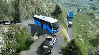 Offroad Police Bus Driving - Hill Dangerous Duty Simulator Games 2022 - #94 Android Gameplay