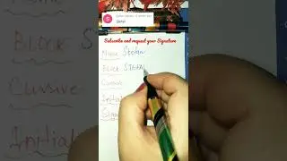 S signature style🖋️Stefan 🍀#youtubeshorts #ytshorts #youtube
