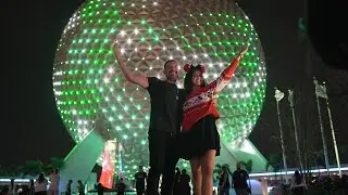 Epcot at christmas time Date night edition. 