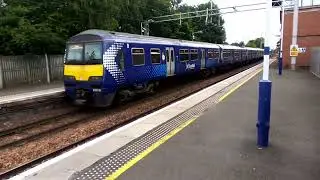 2L01 Larkhall-Dalmuir 318265+320317 departing Newton 18/8/23