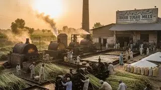 The Art of Making Sugar || From Sugarcane Fields to Factory