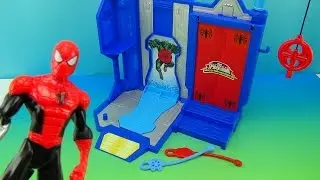 ULTIMATE SPIDERMAN PLAYSET WEB-WARRIORS VIDEO TOY REVIEW