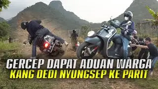ADA KABAR MACAN NGAMUK TURUN GUNUNG | KANG DEDI GERAK CEPAT | MOTORNYA NYUNGSEP KE PARIT
