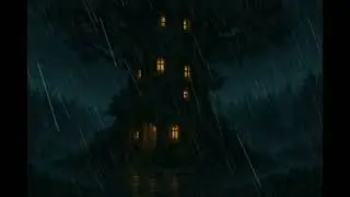 Dreamy Treehouse Rain Ambience | Pixel Sleep Ambience