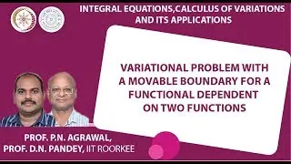 Variational problem with a movable boundary for a functional dependent on two functions