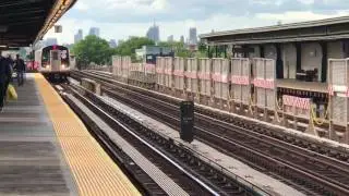 NYC Subway: R46 and R160 (F) train action at Av I (P.M Rush Hour)
