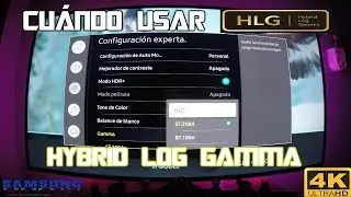 Mostrar HDR en TV EN VIVO con HLG Hybrid Log Gamma Samsung 4k TV MU NU