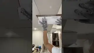 Chefs kiss on this bulkhead fill ✨ #drywallfinisher #construction #satisfyingvideo #satisfying
