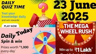 Amazon Quiz Answer Today Amazon The Mega Wheel Rush Quiz Answer Today Amazon Sale Offers Today Amazo